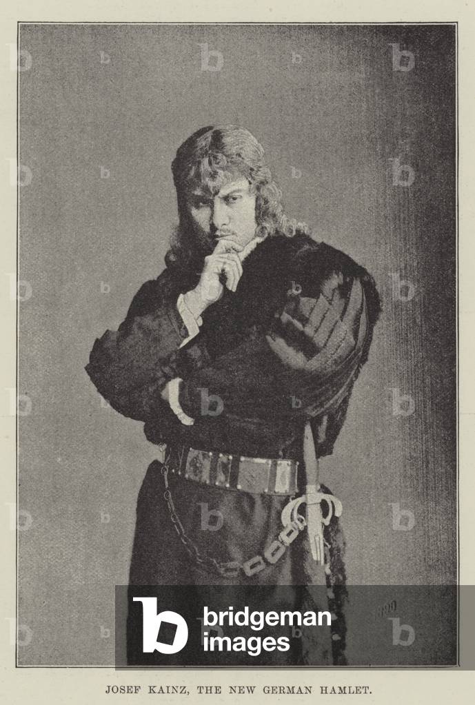 Josef Kainz, the New German Hamlet (b/w photo)