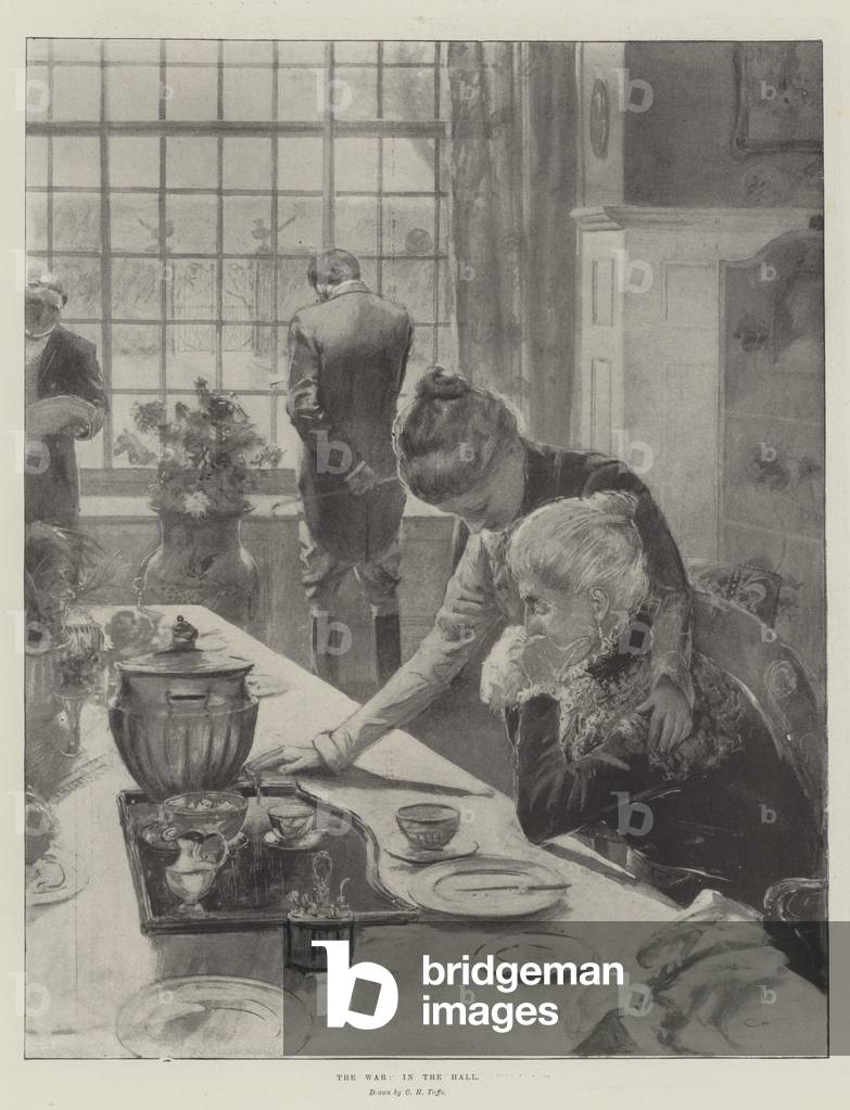 The War, in the Hall (litho)