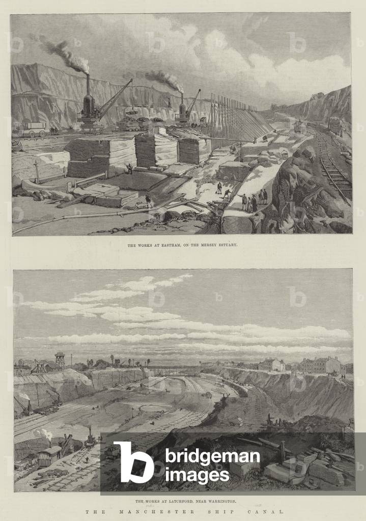 The Manchester Ship Canal (engraving)