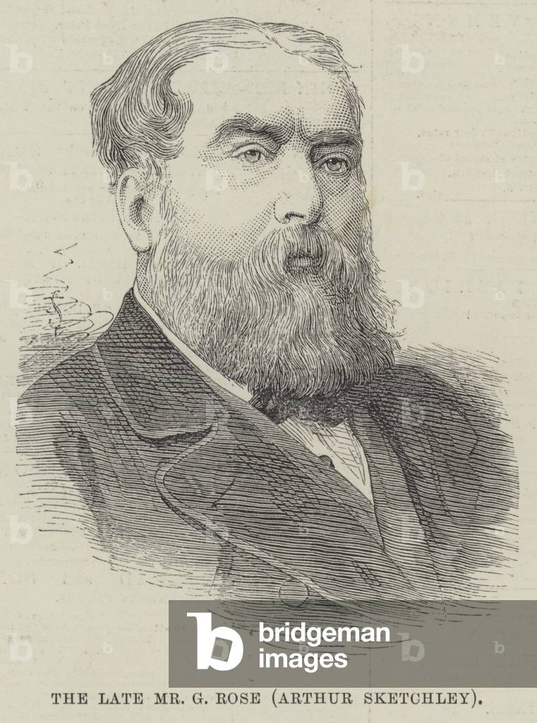 The late Mr G Rose, Arthur Sketchley (engraving)