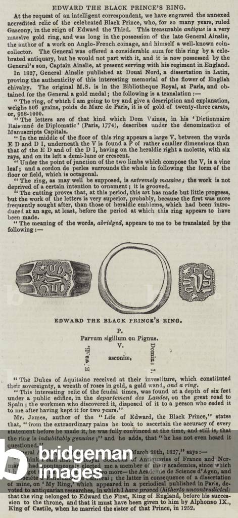 Edward the Black Prince's Ring (engraving)
