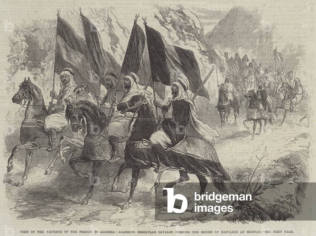 Visit of Napoleon III to Algeria,1865 (engraving)