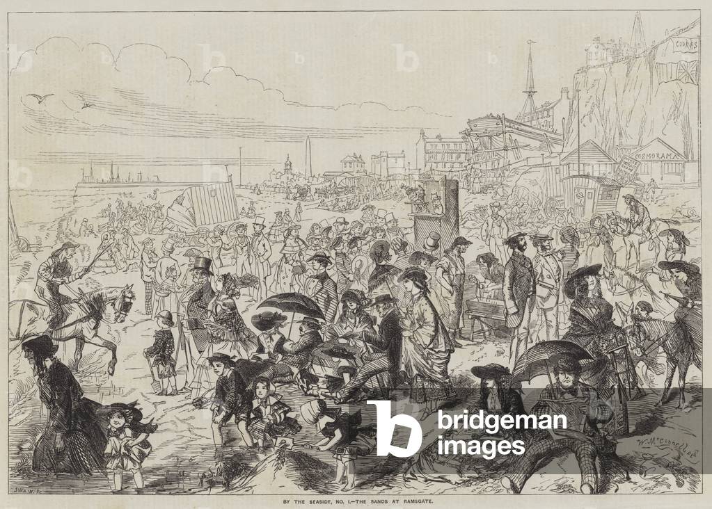 By the Seaside, the Sands at Ramsgate (engraving)