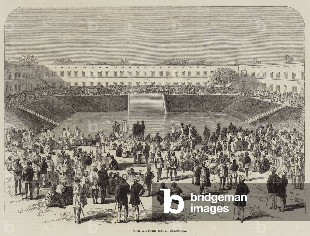 The Alipore Gaol, Calcutta (engraving)