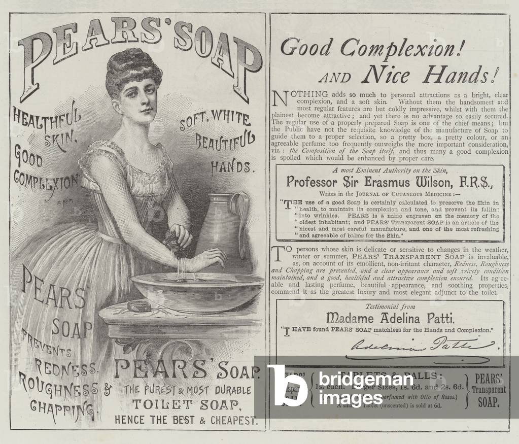 Advertisement, Pears' Soap (engraving)