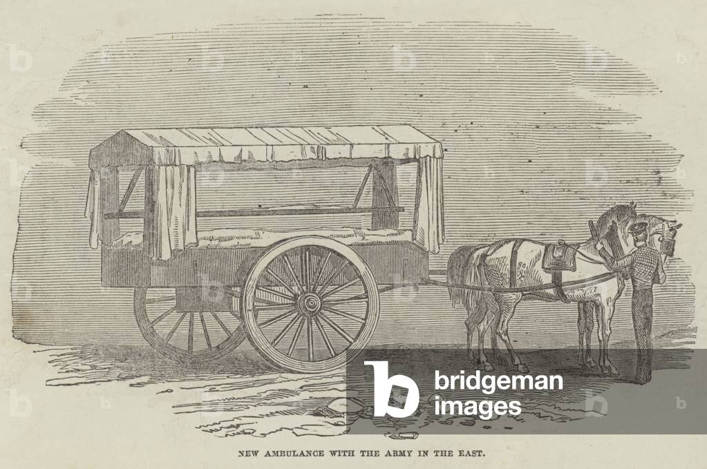 New Ambulance with the Army in the East (engraving)