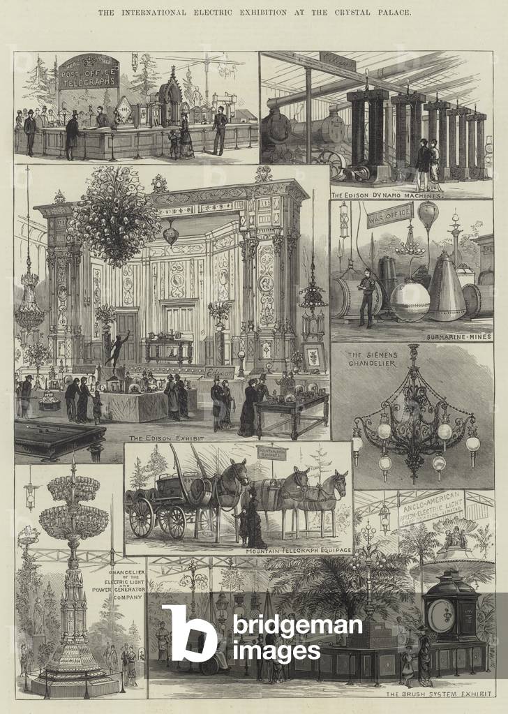 The International Electric Exhibition at the Crystal Palace (engraving)