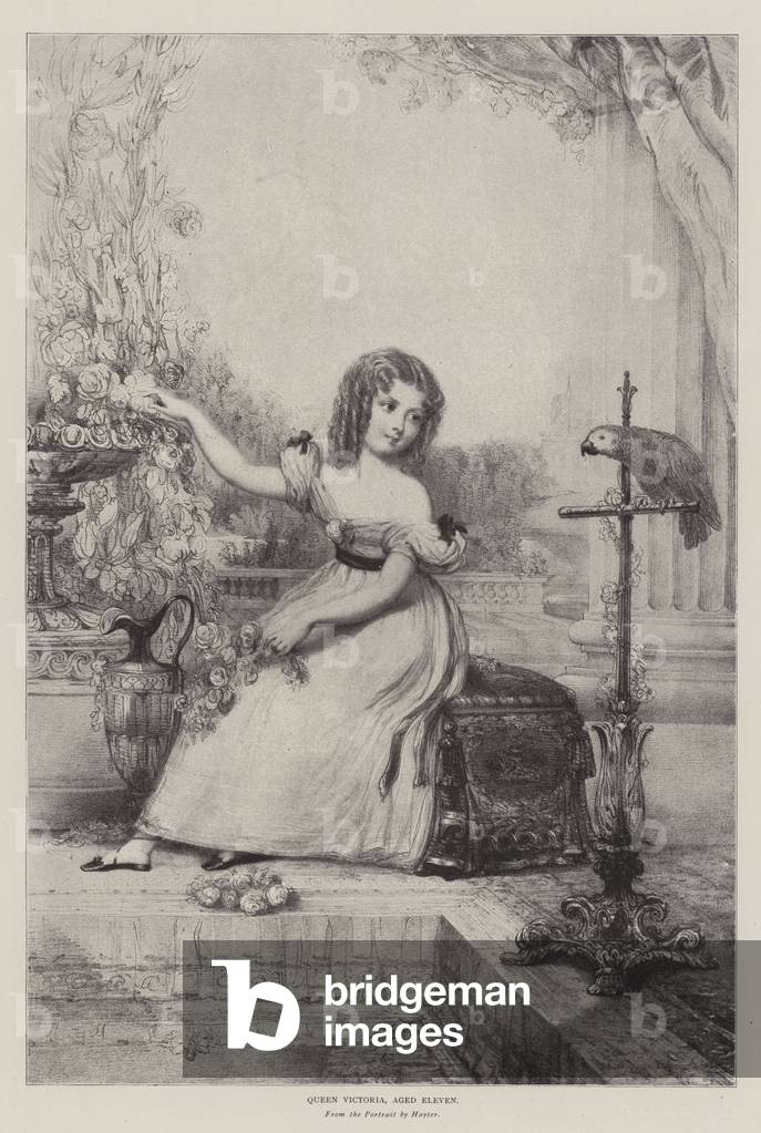 Queen Victoria, Aged Eleven (litho)