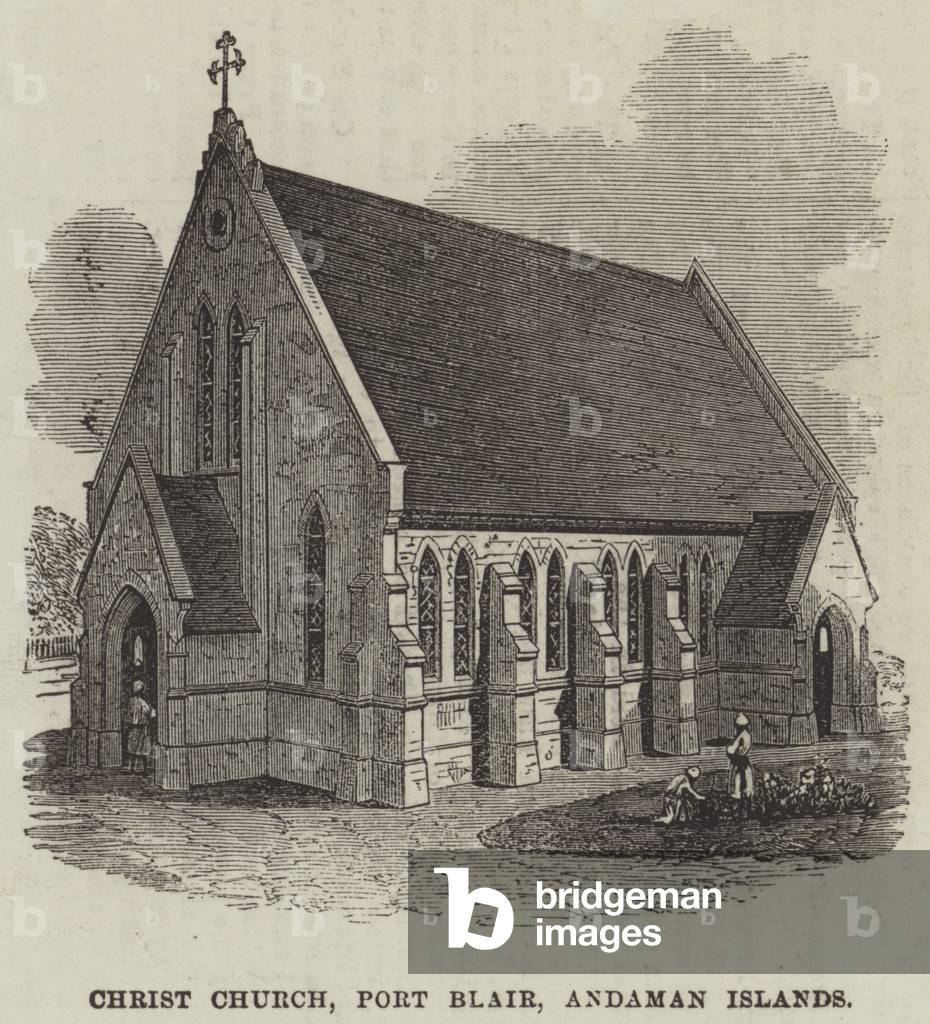 Christ Church, Port Blair, Andaman Islands (engraving)