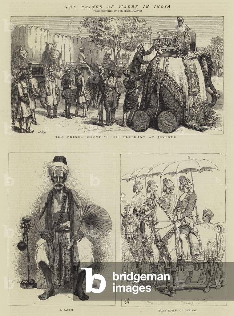 The Prince of Wales in India (engraving)