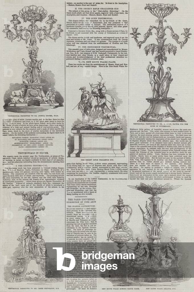 Trophies and Presentations (engraving)