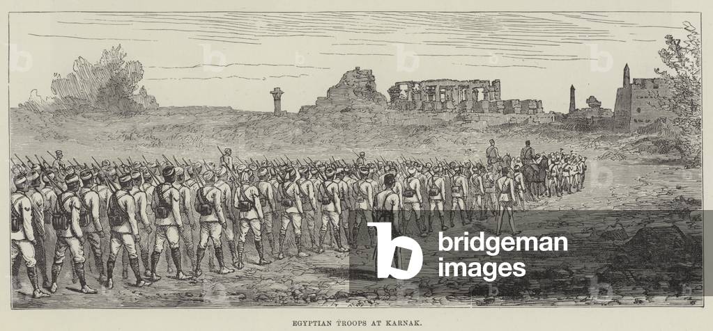 Egyptian Troops at Karnak (engraving)