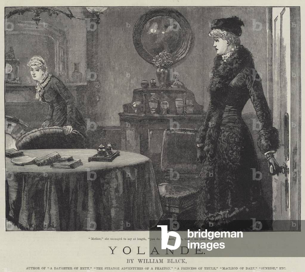 Yolande, by William Black (engraving)