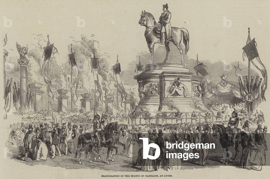 Inauguration of the Statue of Napoleon, at Lyons (engraving)