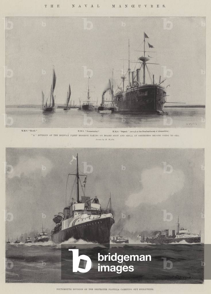 The Naval Manoeuvres (litho)