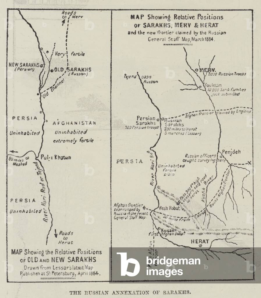 The Russian Annexation of Sarakhs (engraving)