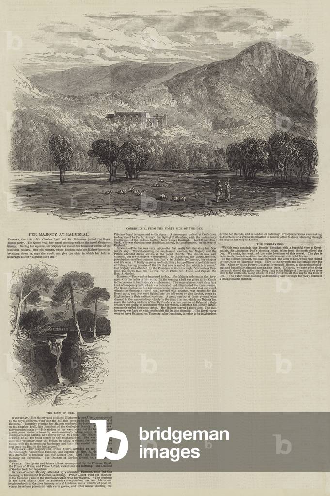 Her Majesty at Balmoral (engraving)