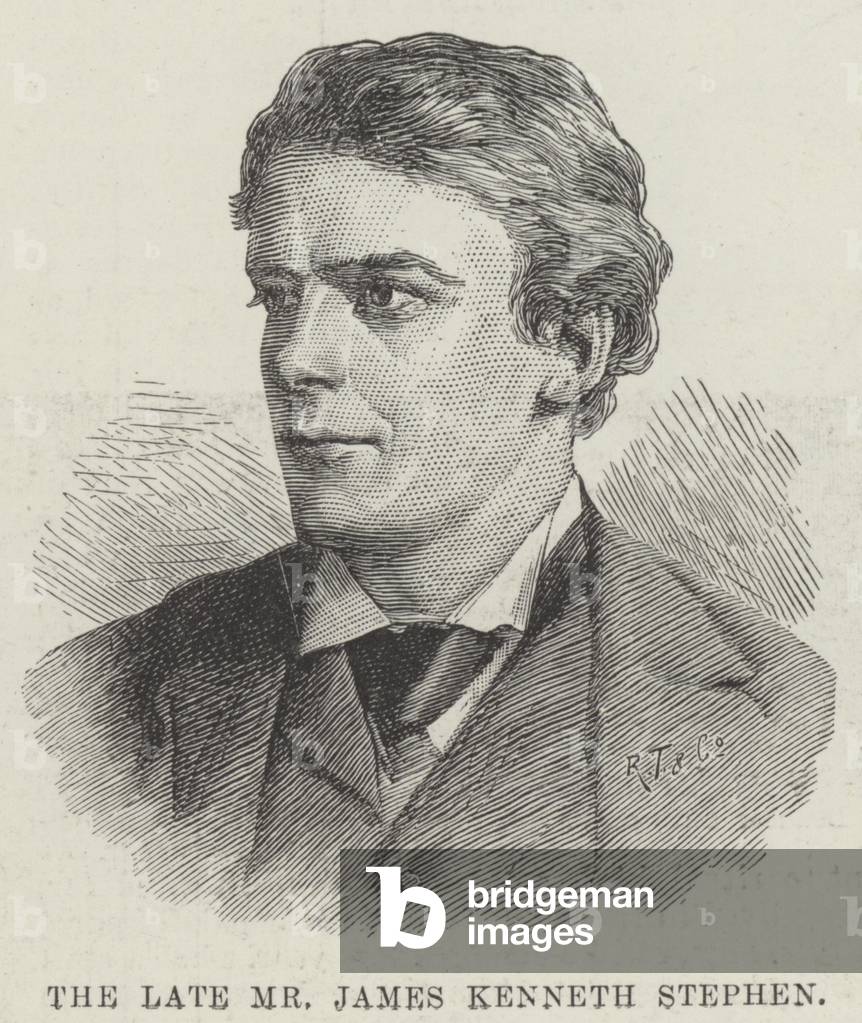 The late Mr James Kenneth Stephen (engraving)