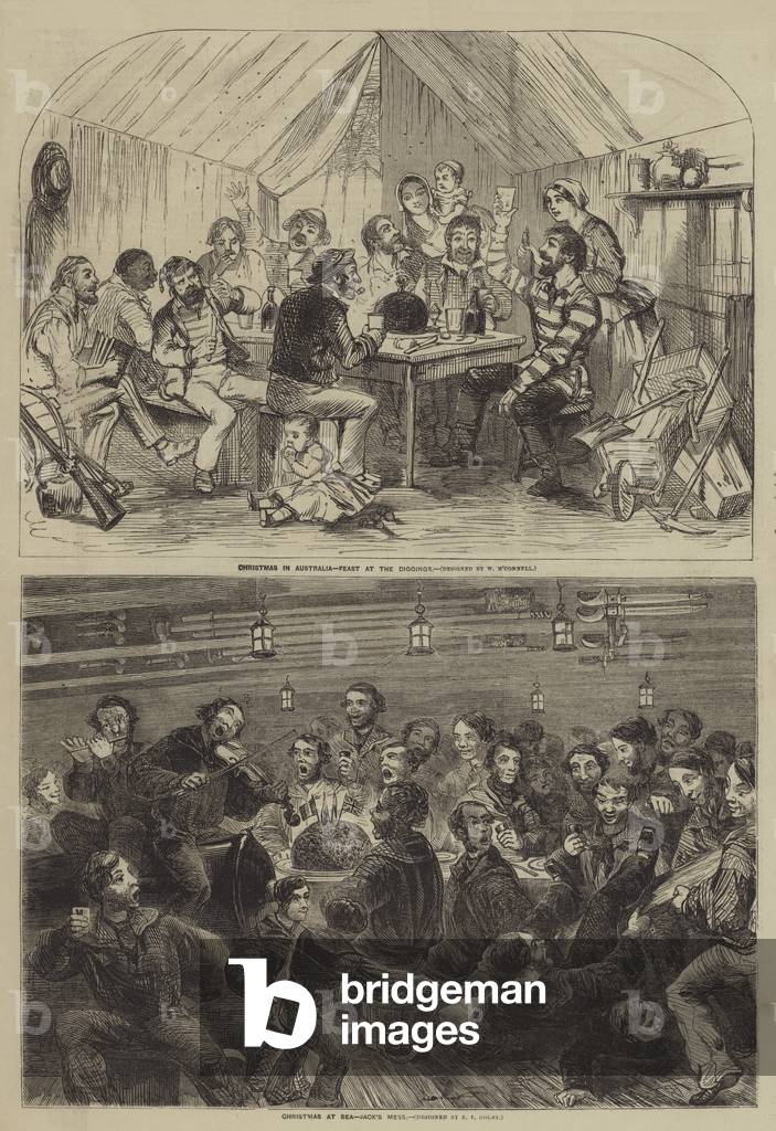 Christmas Celebrations (engraving)