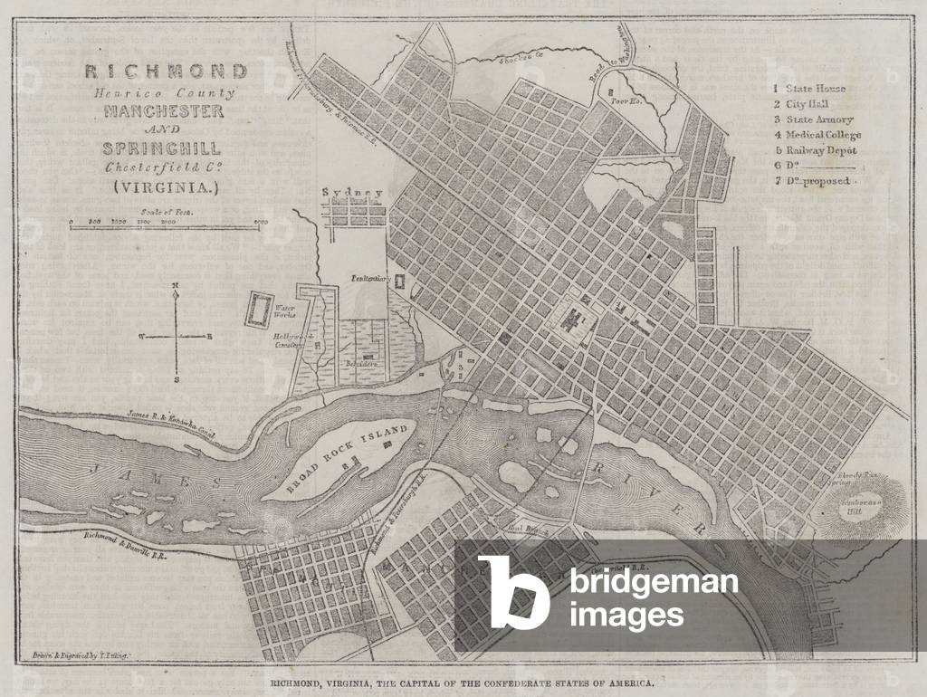 Richmond, Virginia, the Capital of the Confederate States of America (engraving)