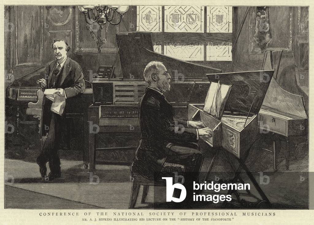 Conference of the National Society of Professional Musicians (engraving)