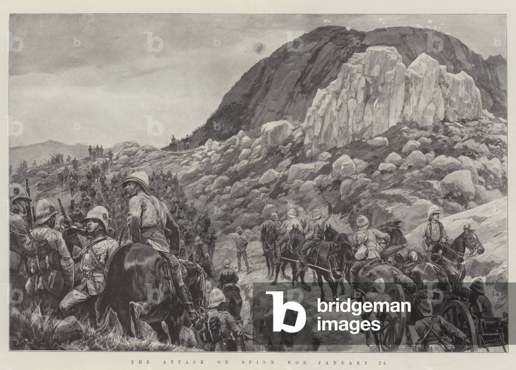The Attack on Spion Kop, 24 January (litho)