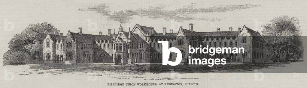 Risbridge Union Workhouse, at Kedington, Suffolk (engraving)