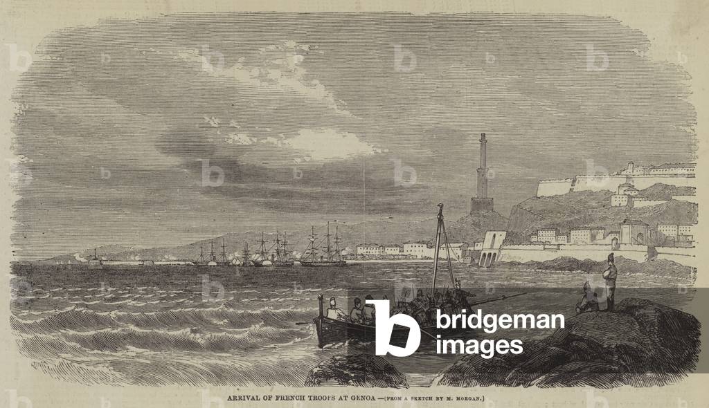 Arrival of French Troops at Genoa (engraving)