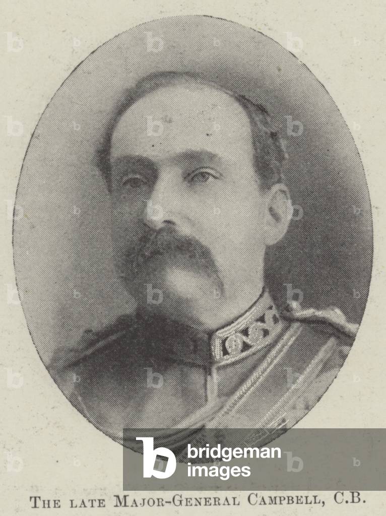 The late Major-General Campbell, CB (b/w photo)