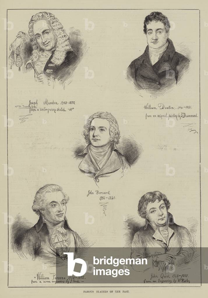 Famous Players of the Past (engraving)