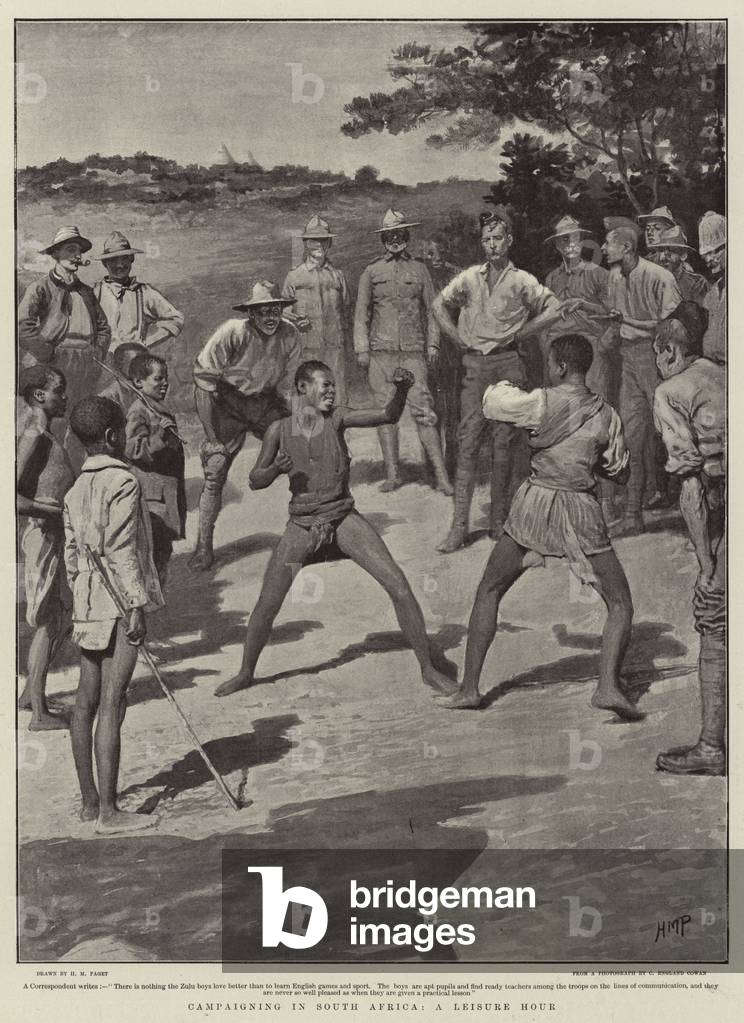 Campaigning in South Africa, a Leisure Hour (litho)