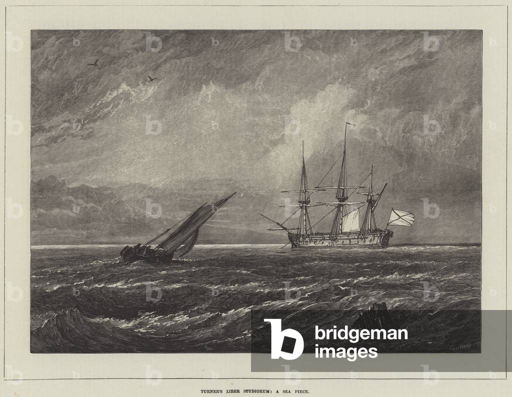 Turner's Liber Studiorum, a Sea Piece (engraving)