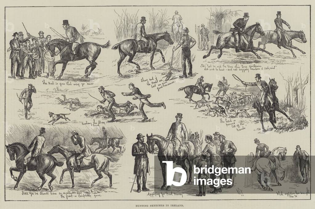 Hunting Sketches in Ireland (engraving)
