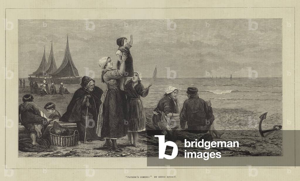 Father's Coming! (engraving)