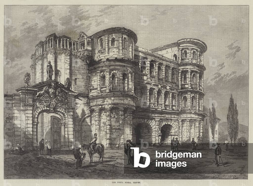 The Porta Nigra, Treves (engraving)