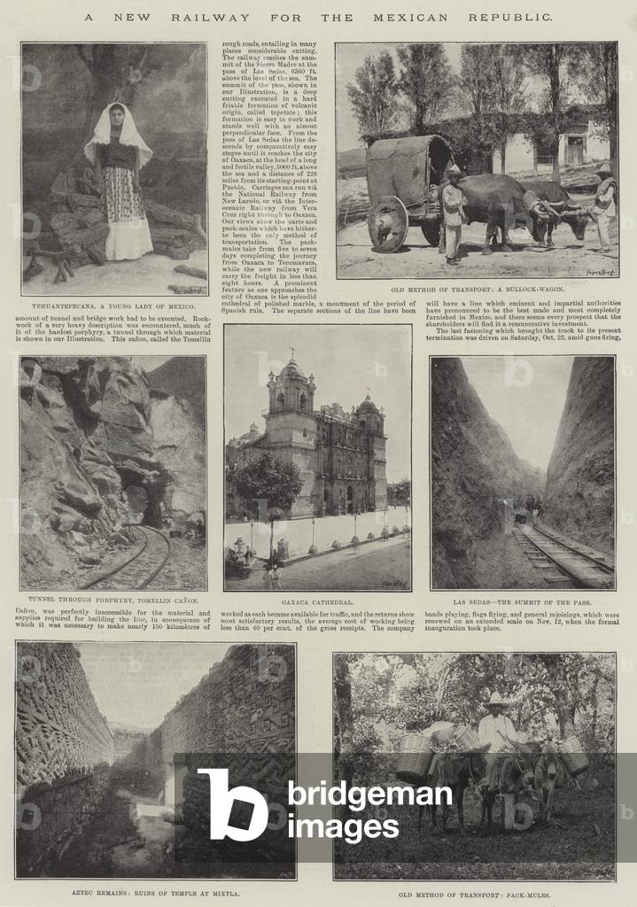 A New Railway for the Mexican Republic (engraving)