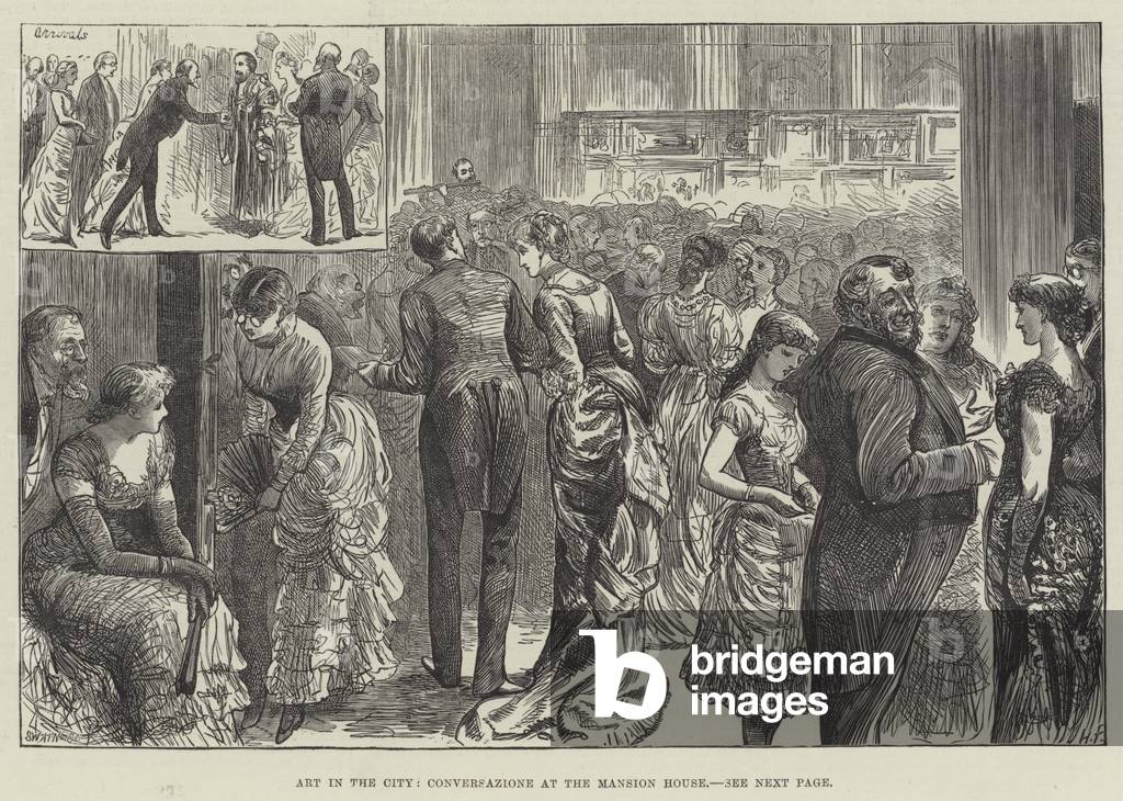 Art in the City, Conversazione at the Mansion House (engraving)