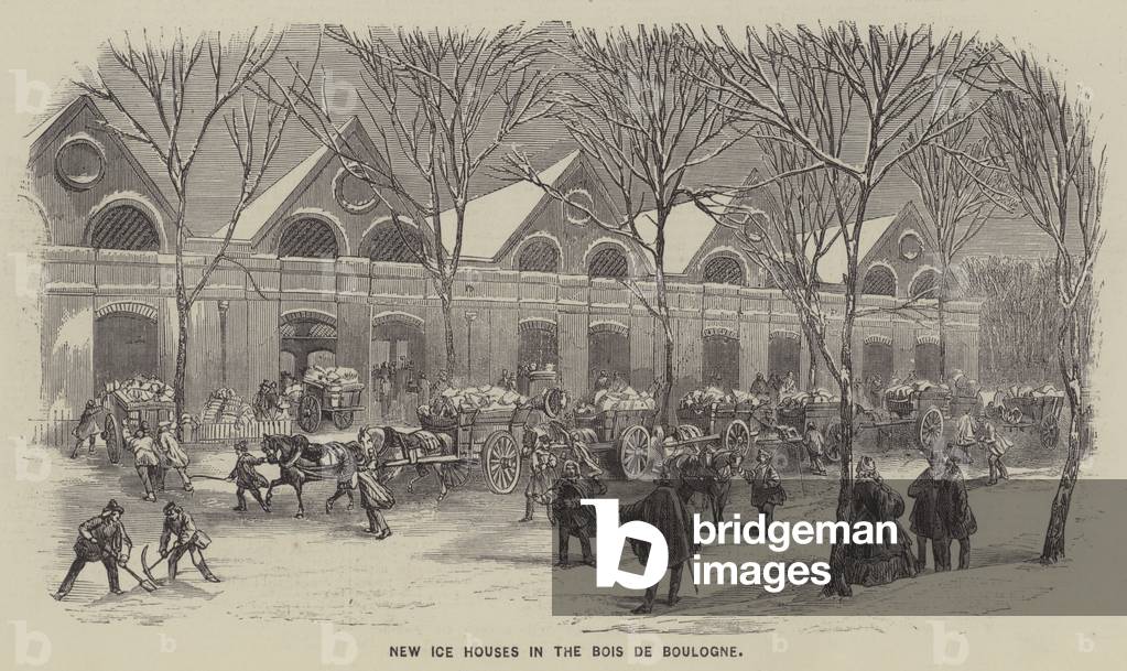 New Ice Houses in the Bois de Boulogne (engraving)