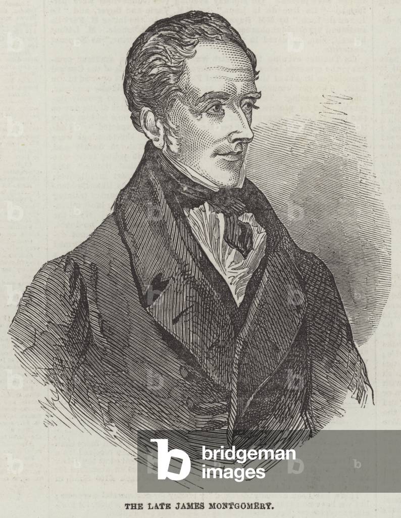 The late James Montgomery (engraving)