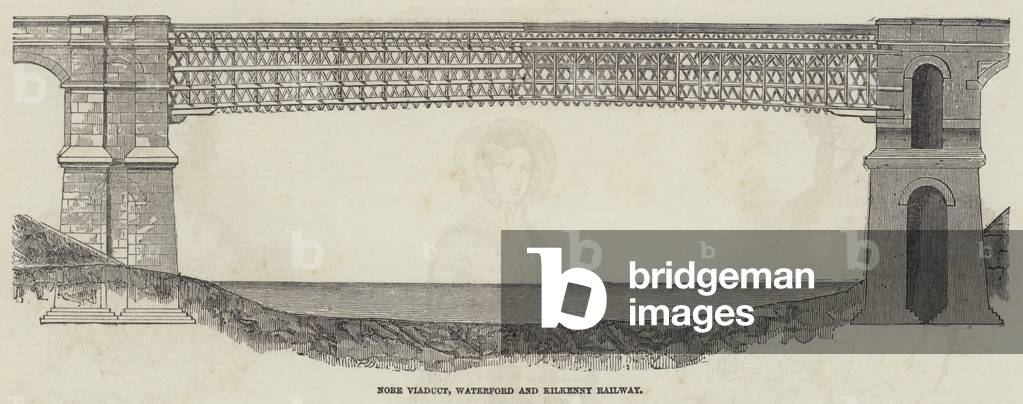 Nore Viaduct, Waterford and Kilkenny Railway (engraving)