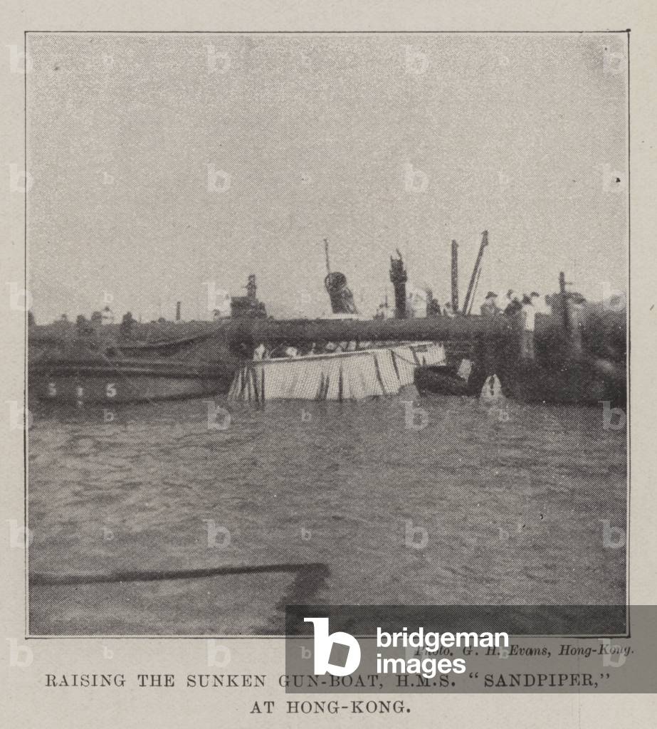 Raising the Sunken Gun-Boat, HMS 