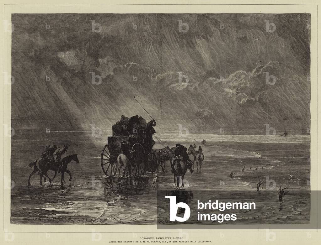 Crossing Lancaster Sands (engraving)