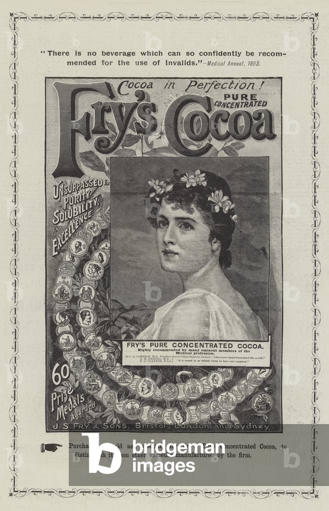 Advertisement, Fry's Cocoa (engraving)