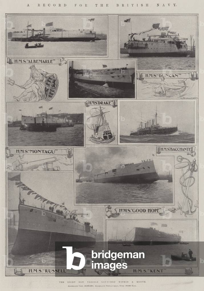A Record for the British Navy (b/w photo)