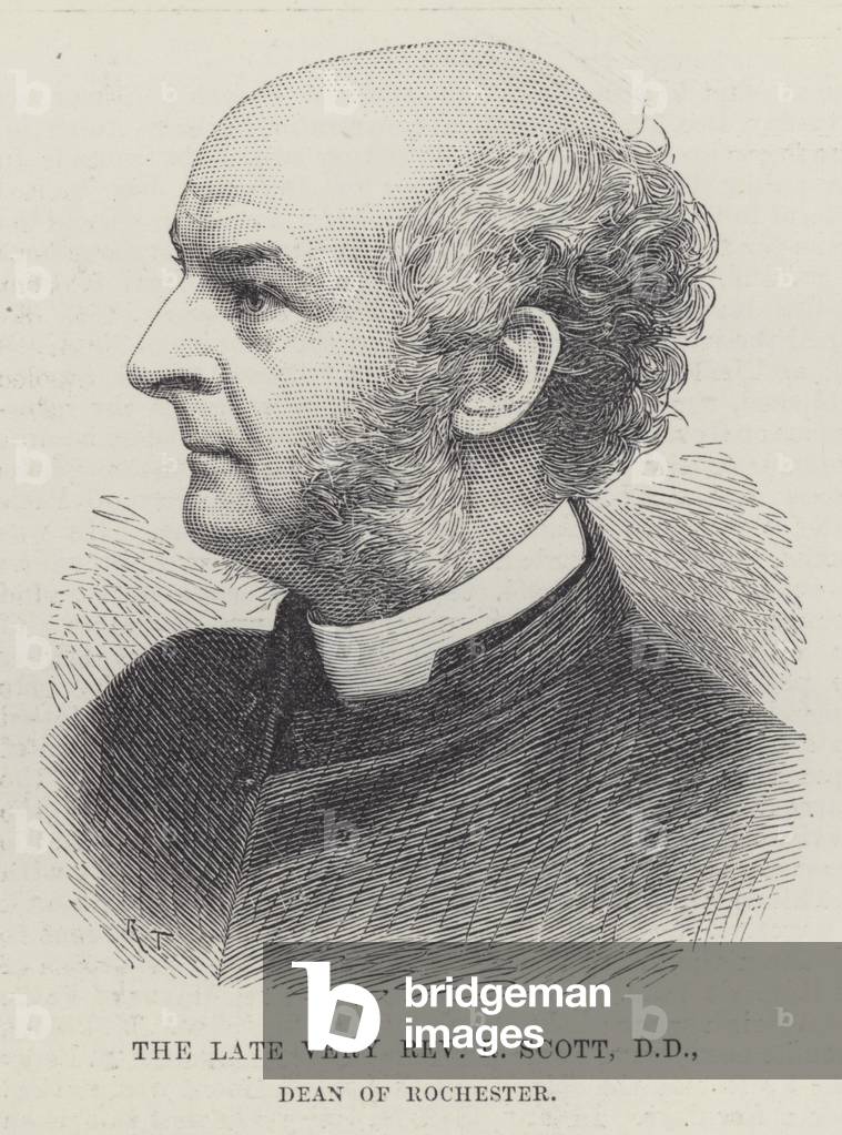 The late Very Reverend R Scott, DD, Dean of Rochester (engraving)