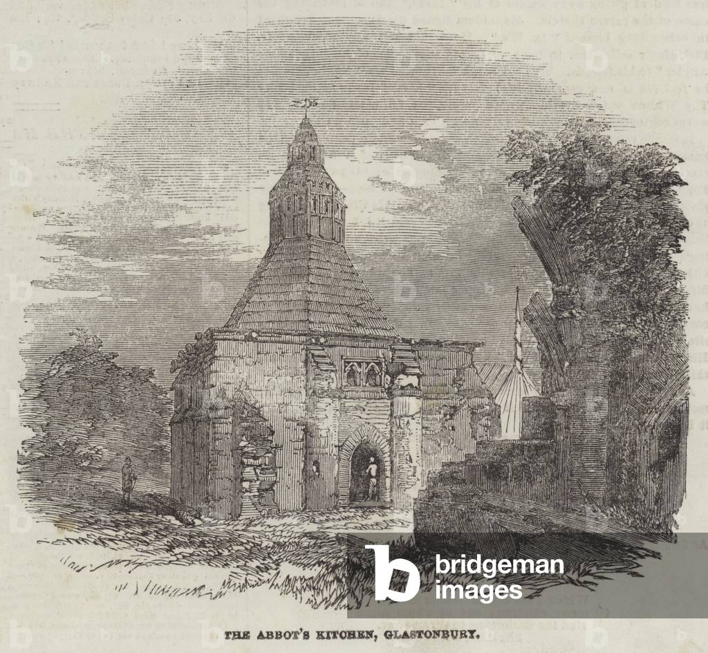 The Abbot's Kitchen, Glastonbury (engraving)