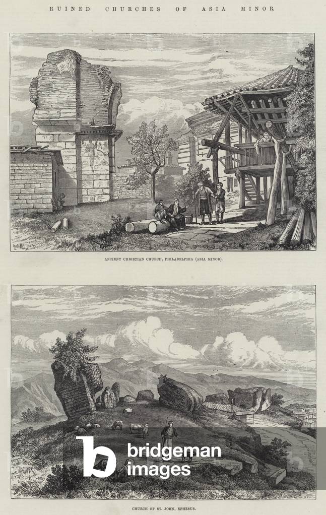 Ruined Churches of Asia Minor (engraving)
