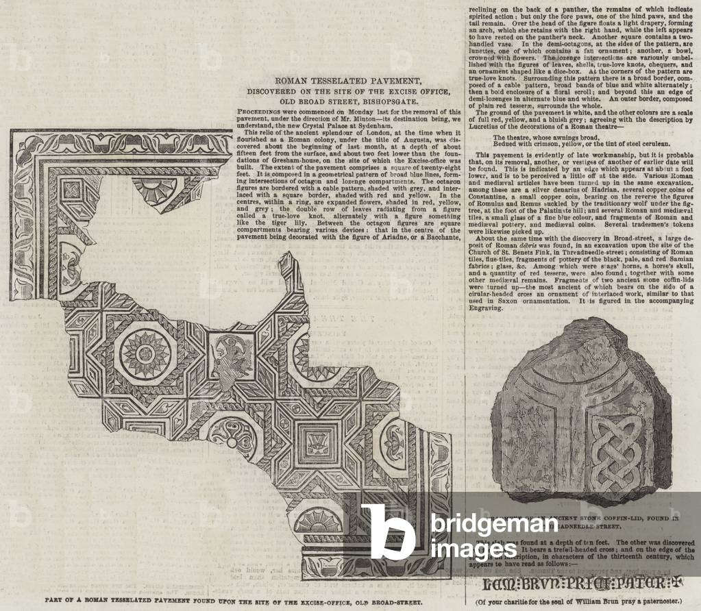 Archaeology in London (engraving)