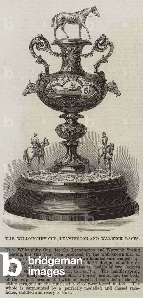 The Willoughby Cup, Leamington and Warwick Races (engraving)