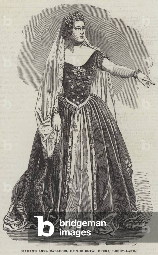 Madame Anna Caradori, of the Royal Opera, Drury-Lane (engraving)